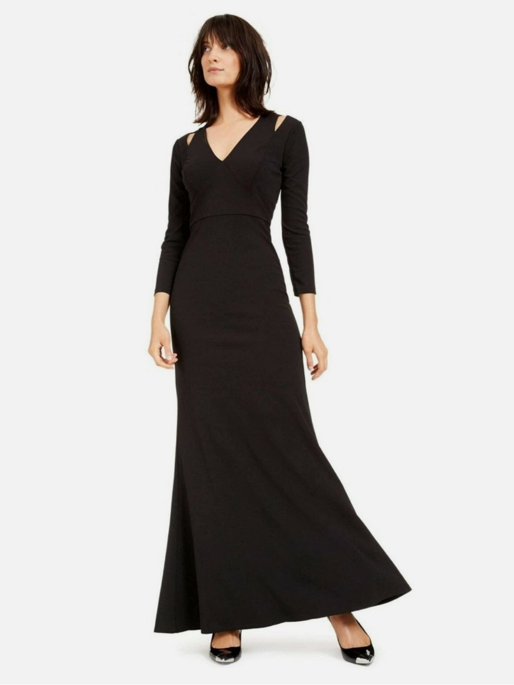 NWT Calvin Klein V-neck Gown, 12